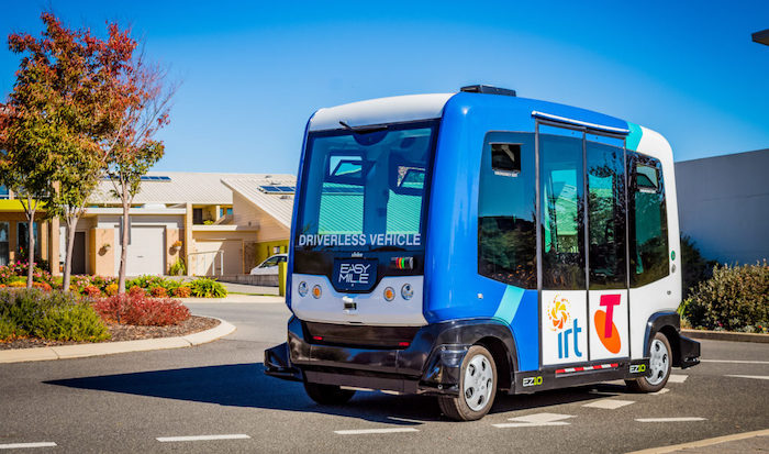 An autonomous bus trail in Canberra Australia
