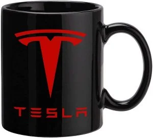 Black Tesla Coffee Mug