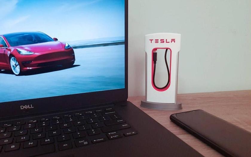 Mini Tesla Supercharger Phone Charger